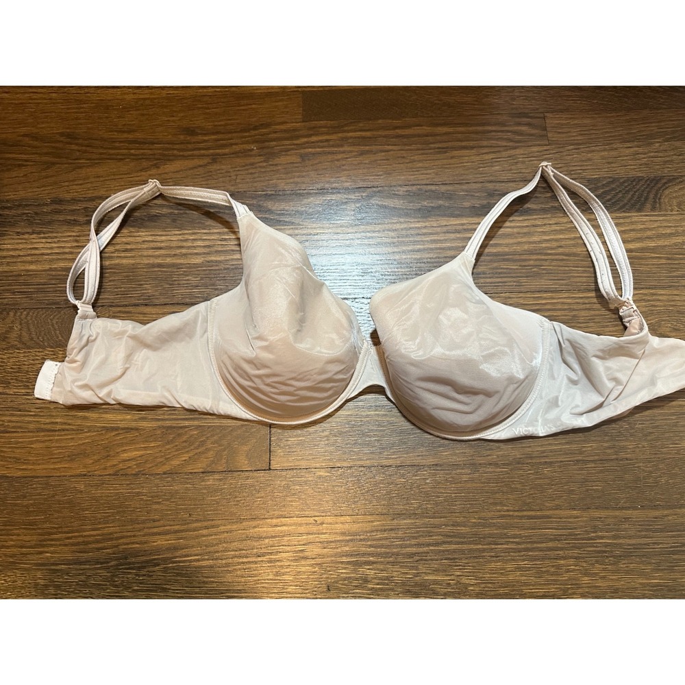 Victoria's Secret Body by Victoria Lined Perfect Coverage Bra Nude Beige 34DD